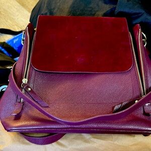 Hand made genuine leather backpack, brand theresa made in mexico